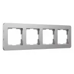 Рамка на 4 поста Werkel Platinum алюминий W0042606 от ImperiumLoft