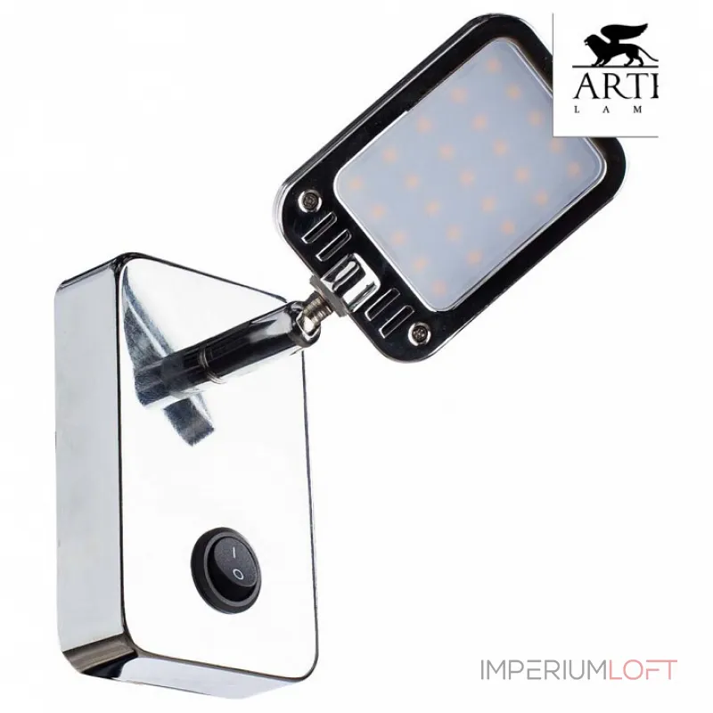 Бра Arte Lamp Rampa A9412AP-1CC Цвет арматуры хром Цвет плафонов белый от ImperiumLoft Бра Arte Lamp Rampa A9412AP-1CC Цвет арматуры хром Цвет плафонов белый от ImperiumLoft