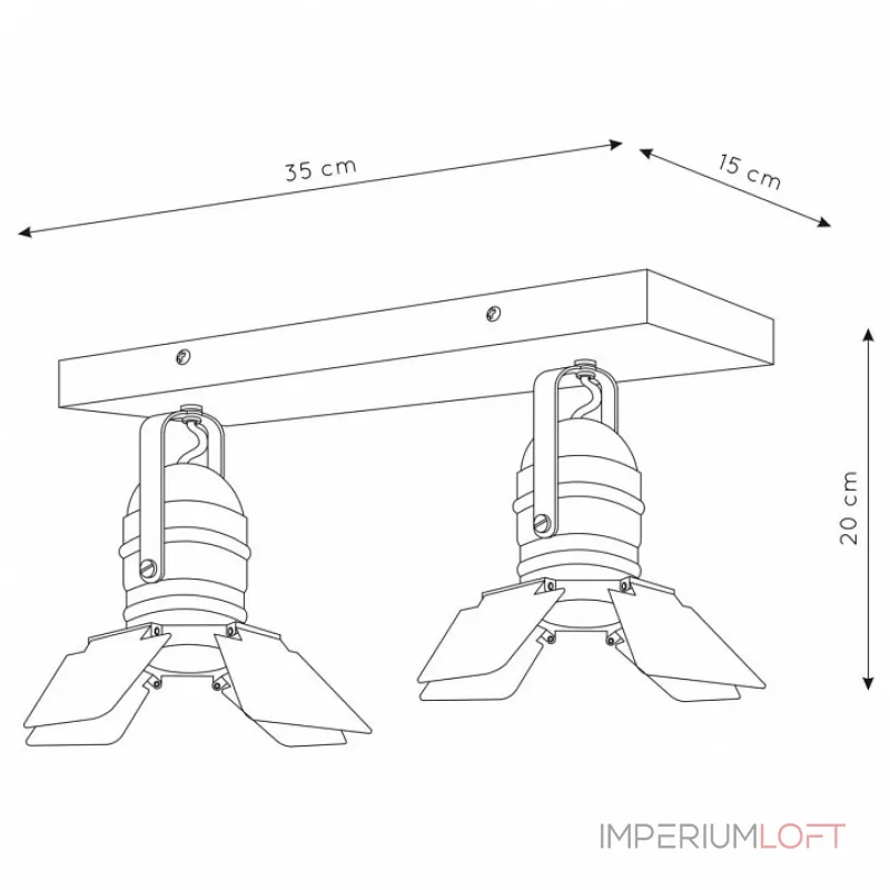 Спот Lucide Picto 17997/02/35 Цвет плафонов синий Цвет арматуры серый от ImperiumLoft