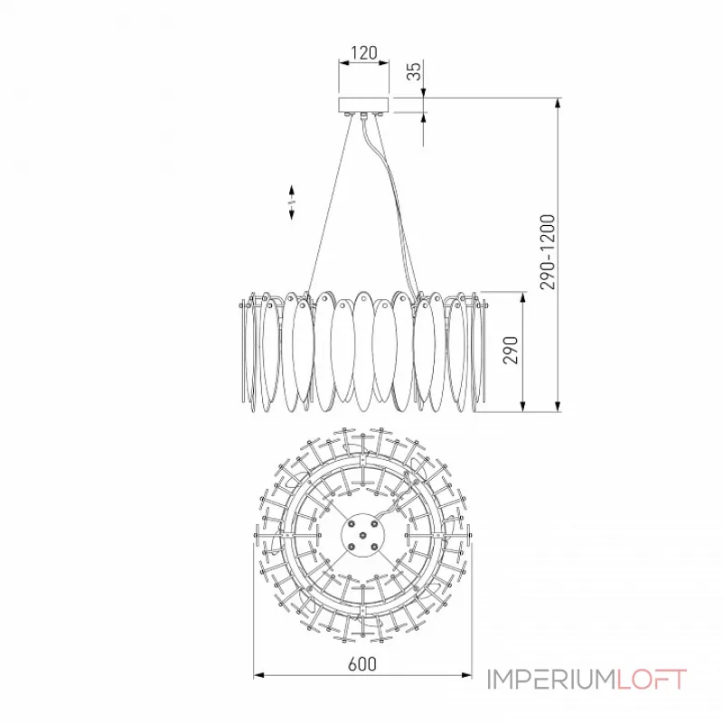 Подвесная люстра 326/8