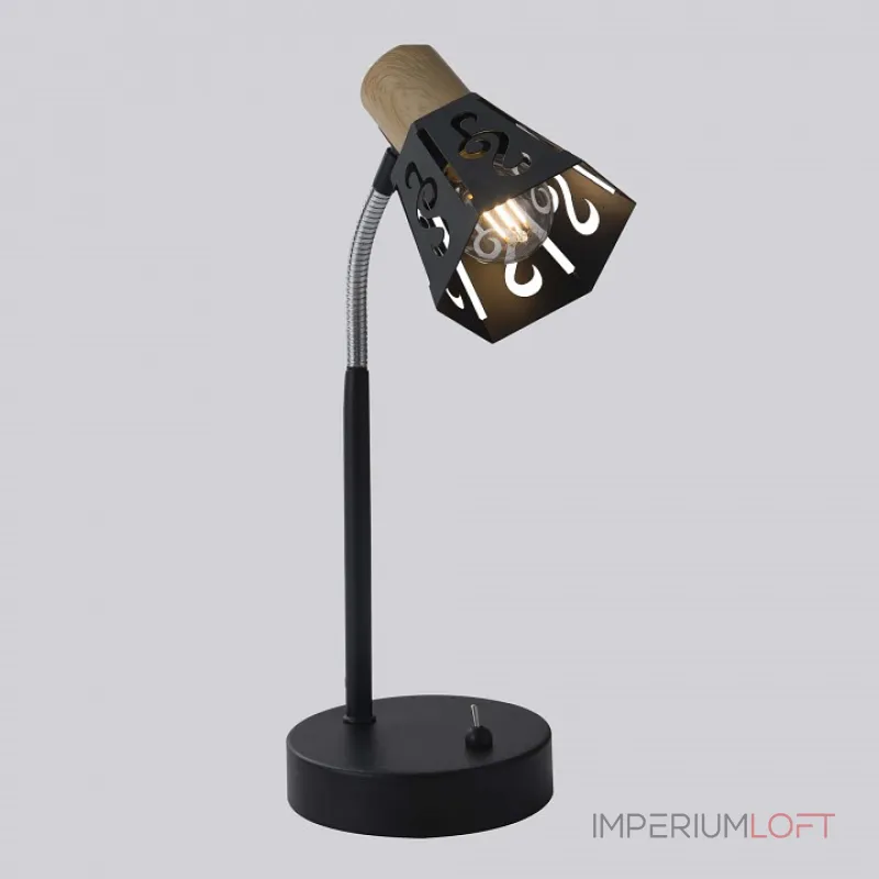 Настольная лампа офисная Rivoli Notabile T1 BK Б0038109 Цвет арматуры черный Цвет плафонов черный от ImperiumLoft Настольная лампа офисная Rivoli Notabile T1 BK Б0038109 Цвет арматуры черный Цвет плафонов черный от ImperiumLoft