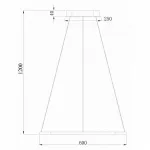 Подвесной светильник Donolux 111024 S111024/1SQ 45W White In