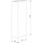 Накладной светильник Elektrostandard Blaze 35136/W белый от ImperiumLoft