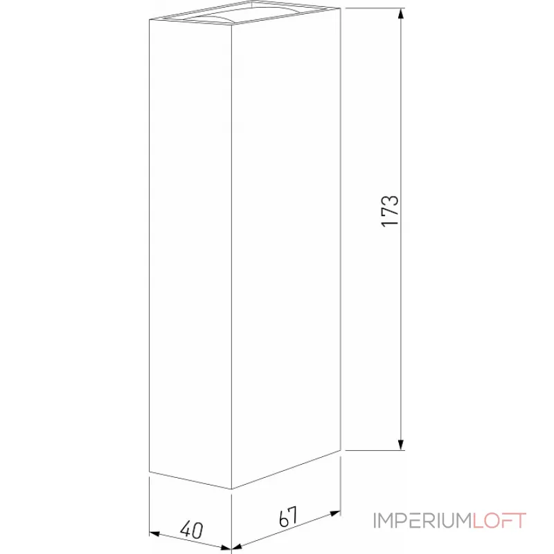 Накладной светильник Elektrostandard Blaze 35136/W белый от ImperiumLoft