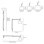 Основание для настольной лампы Artemide Tolomeo Mega E27 150Вт K 0564010A от ImperiumLoft