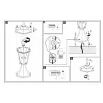 Наземный низкий светильник Eglo ПРОМО Laterna 5 22466 Цвет арматуры белый Цвет плафонов прозрачный от ImperiumLoft