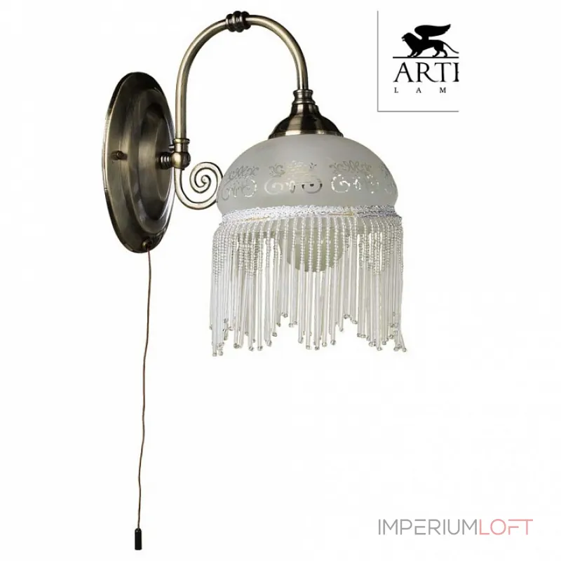 Бра Arte Lamp Victoriana A3191AP-1AB Цвет арматуры бронза Цвет плафонов белый от ImperiumLoft Бра Arte Lamp Victoriana A3191AP-1AB Цвет арматуры бронза Цвет плафонов белый от ImperiumLoft
