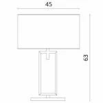 Настольная лампа декоративная Divinare Porta 5933/01 TL-1 Цвет арматуры коричневый Цвет плафонов кремовый от ImperiumLoft