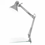 Настольная лампа офисная Eglo ПРОМО Firmo 90874 Цвет арматуры серебро Цвет плафонов серебро от ImperiumLoft