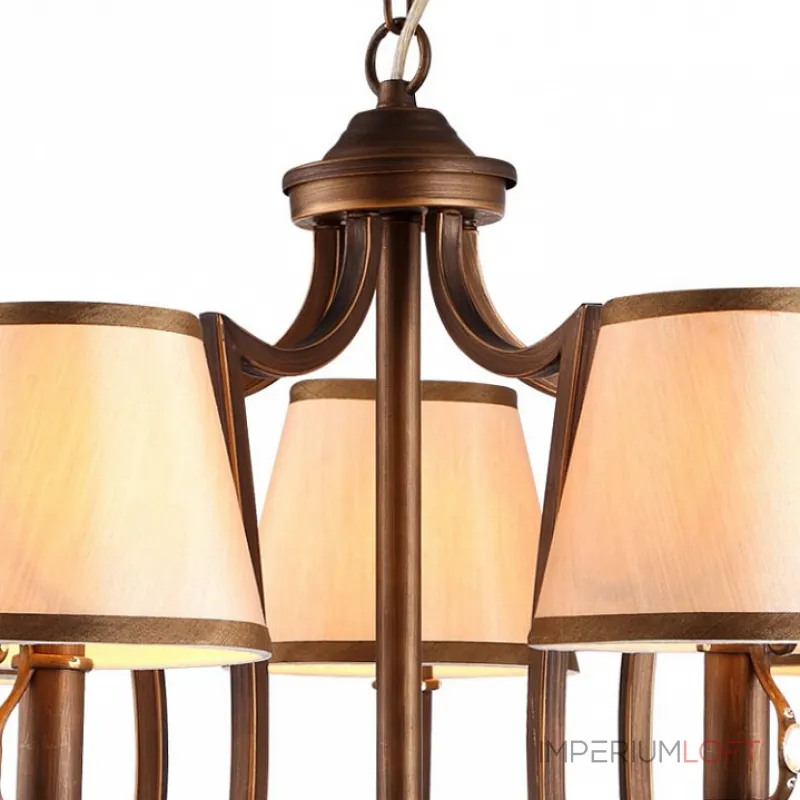 Подвесная люстра Arte Lamp Castello A6016LM-5BG Подвесная люстра Arte Lamp Castello A6016LM-5BG