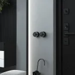 Выключатель двухклавишный с корпусом Werkel Vintage хром, черный W5822051 от ImperiumLoft