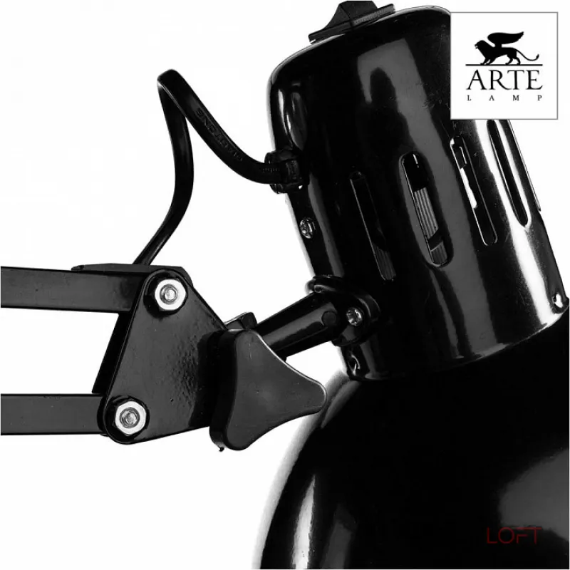 Настольная лампа офисная Arte Lamp Senior A6068LT-1BK Цвет арматуры черный Цвет плафонов черный от ImperiumLoft Настольная лампа офисная Arte Lamp Senior A6068LT-1BK Цвет арматуры черный Цвет плафонов черный от ImperiumLoft