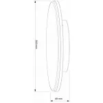 Накладной светильник Deko-Light Mensae Rund 348072 Цвет арматуры серый Цвет плафонов белый от ImperiumLoft