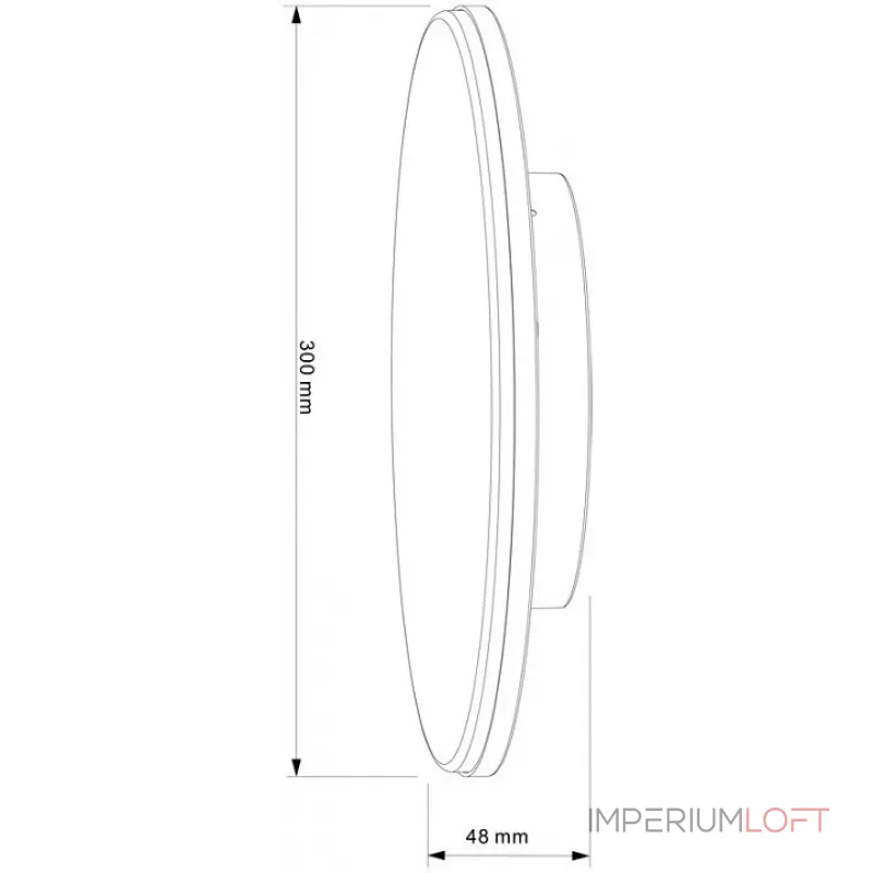 Накладной светильник Deko-Light Mensae Rund 348072 Цвет арматуры серый Цвет плафонов белый от ImperiumLoft