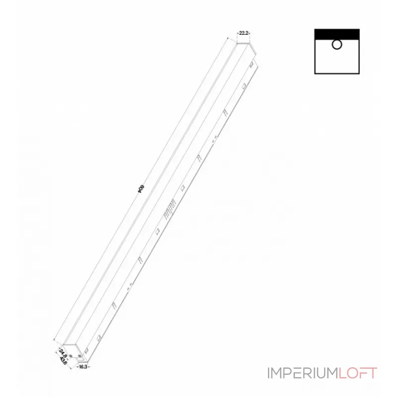 Встраиваемый светильник Maytoni Basis TR030-2-24W3K-B от ImperiumLoft
