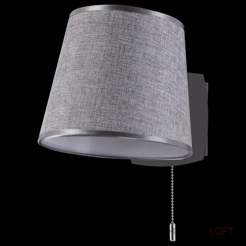 Бра Maytoni Bergamo MOD613WL-01B Цвет арматуры хром Цвет плафонов серый от ImperiumLoft