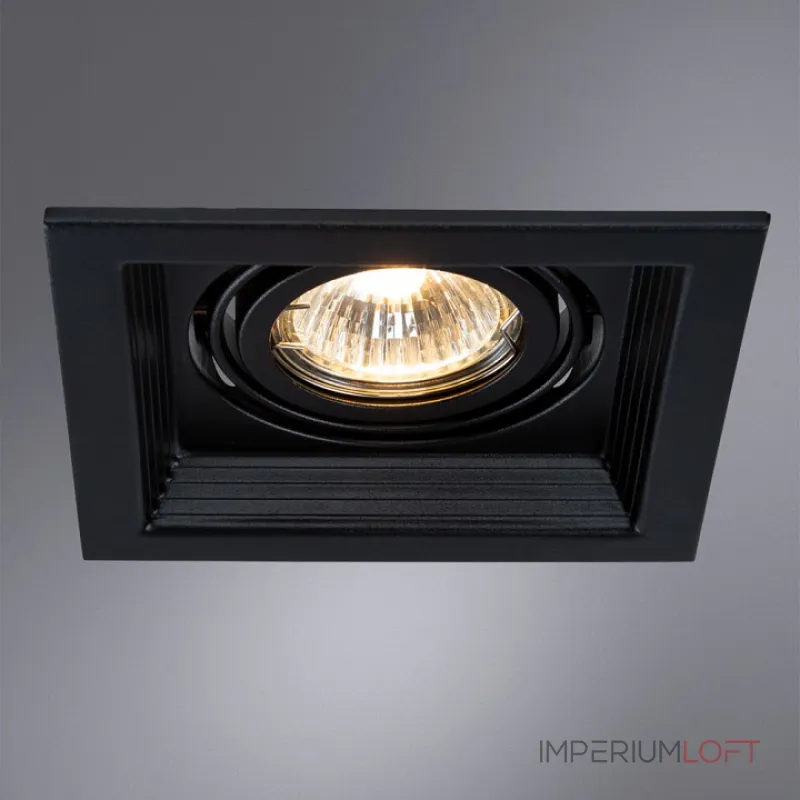 Встраиваемый светильник Arte Lamp Canis A6661PL-1BK от ImperiumLoft