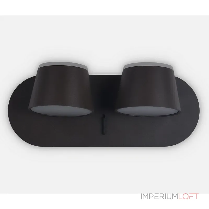 Бра Ambrella Sota 7 FW172 Цвет арматуры коричневый Цвет плафонов черный от ImperiumLoft Бра Ambrella Sota 7 FW172 Цвет арматуры коричневый Цвет плафонов черный от ImperiumLoft