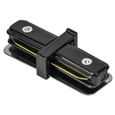 Соединитель с токопроводом линейный для треков Lightstar Barra 502107 Цвет арматуры черный