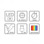 Настольная лампа-ночник Arte Lamp Tilly A7371LT-1WH Цвет арматуры белый от ImperiumLoft