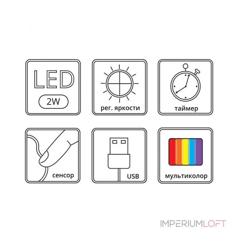Настольная лампа-ночник Arte Lamp Tilly A7371LT-1WH Цвет арматуры белый от ImperiumLoft