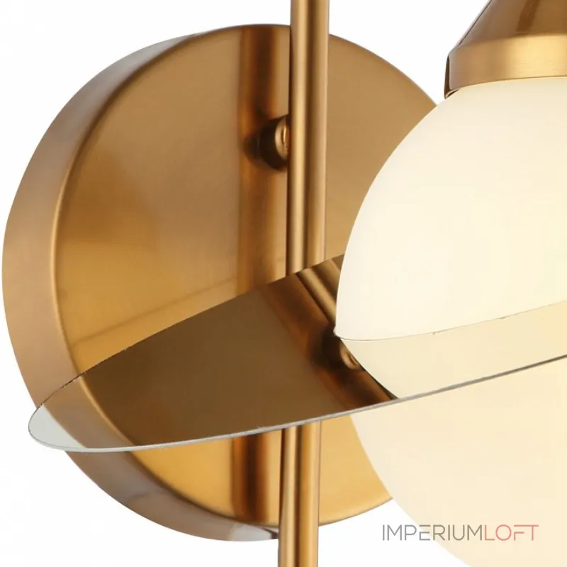 Бра Stilfort Saturn 2125/03/01W Цвет плафонов белый Цвет арматуры золото от ImperiumLoft