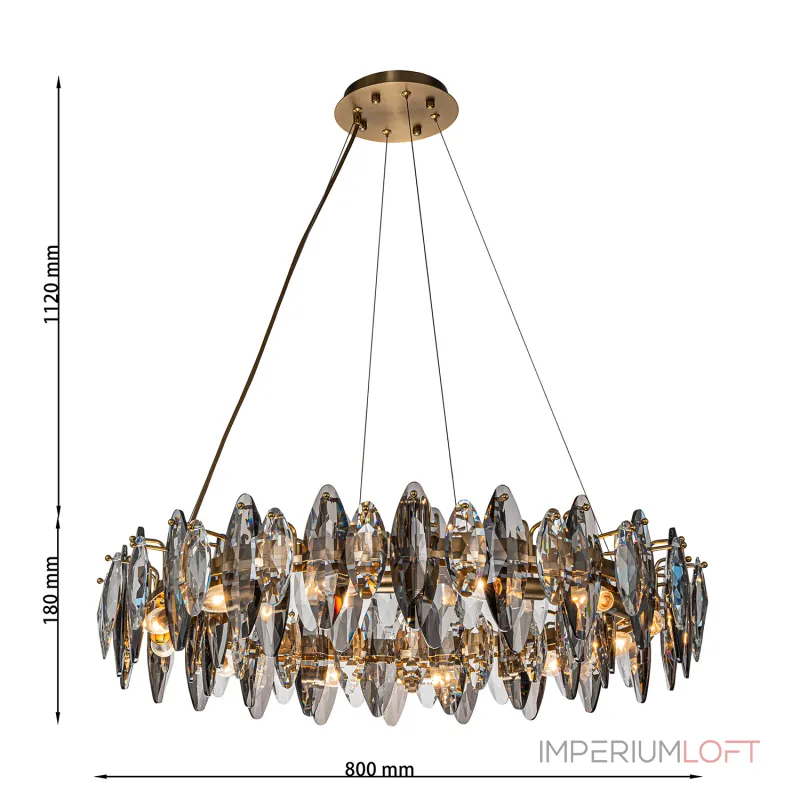 Подвесная люстра Favourite Glans 4303-12P от ImperiumLoft