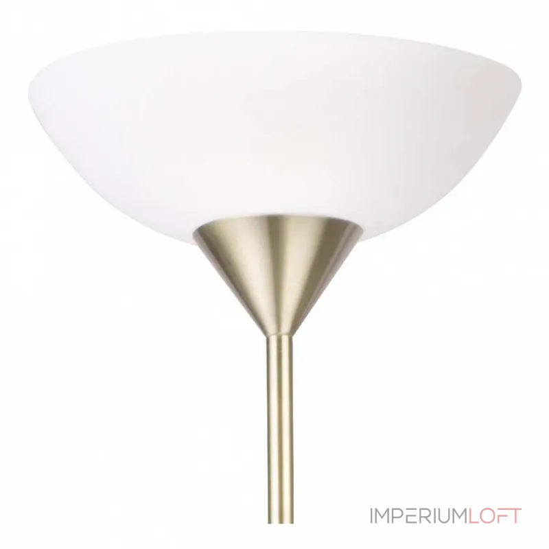 Торшер с подсветкой Arte Lamp Duetto A9569PN-2AB Цвет арматуры бронза Цвет плафонов белый от ImperiumLoft