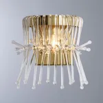 Накладной светильник Divinare Vetro 7565/01 AP-1 Цвет плафонов прозрачный Цвет арматуры золото от ImperiumLoft