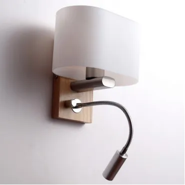 Бра с подсветкой Ideal Lux Natura W081 Natura W081.2 Led venge Цвет арматуры хром Бра с подсветкой Ideal Lux Natura W081 Natura W081.2 Led venge Цвет арматуры хром