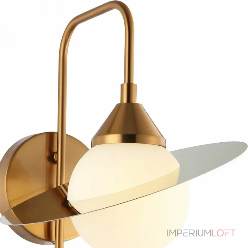 Бра Stilfort Saturn 2125/03/01W Цвет плафонов белый Цвет арматуры золото от ImperiumLoft