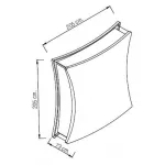 Накладной светильник Horoz Electric Taflan HRZ00000951 Цвет арматуры черный Цвет плафонов прозрачный от ImperiumLoft