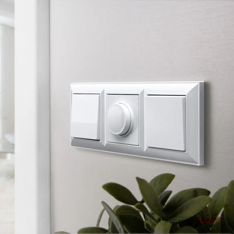 Выключатель перекрестный одноклавишный без рамки Werkel W111 4 W1113001 от ImperiumLoft