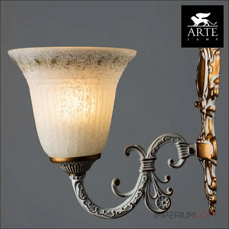 Бра Arte Lamp Delizia A1032AP-1WG Цвет арматуры золото Цвет плафонов белый от ImperiumLoft Бра Arte Lamp Delizia A1032AP-1WG Цвет арматуры золото Цвет плафонов белый от ImperiumLoft