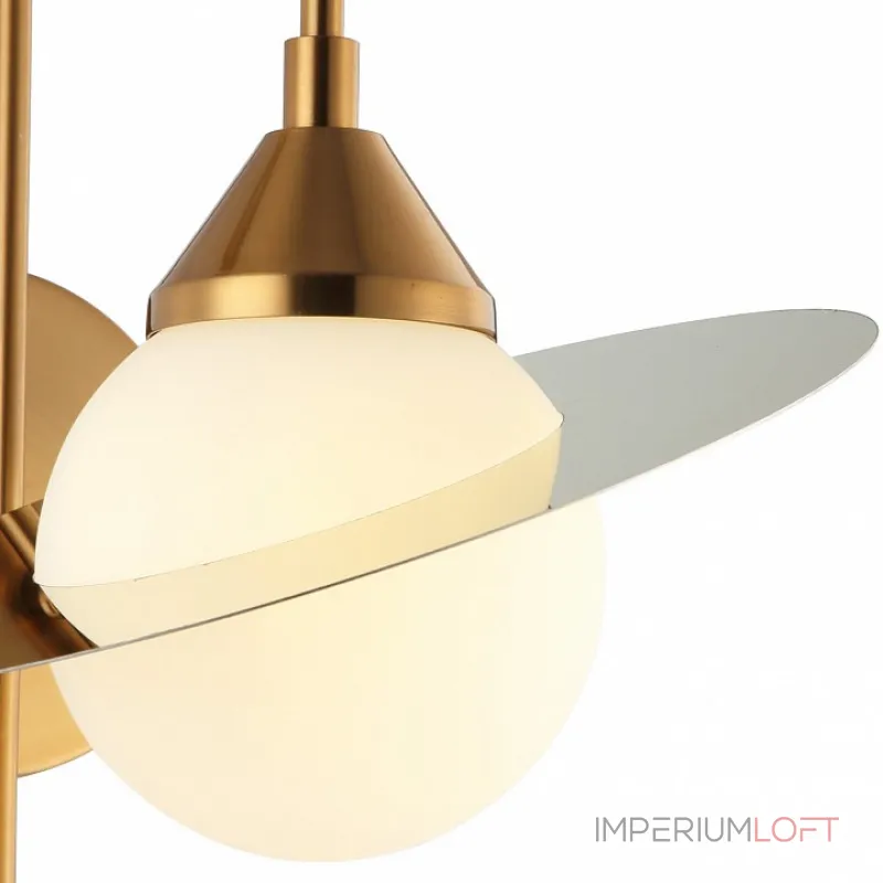 Бра Stilfort Saturn 2125/03/01W Цвет плафонов белый Цвет арматуры золото от ImperiumLoft