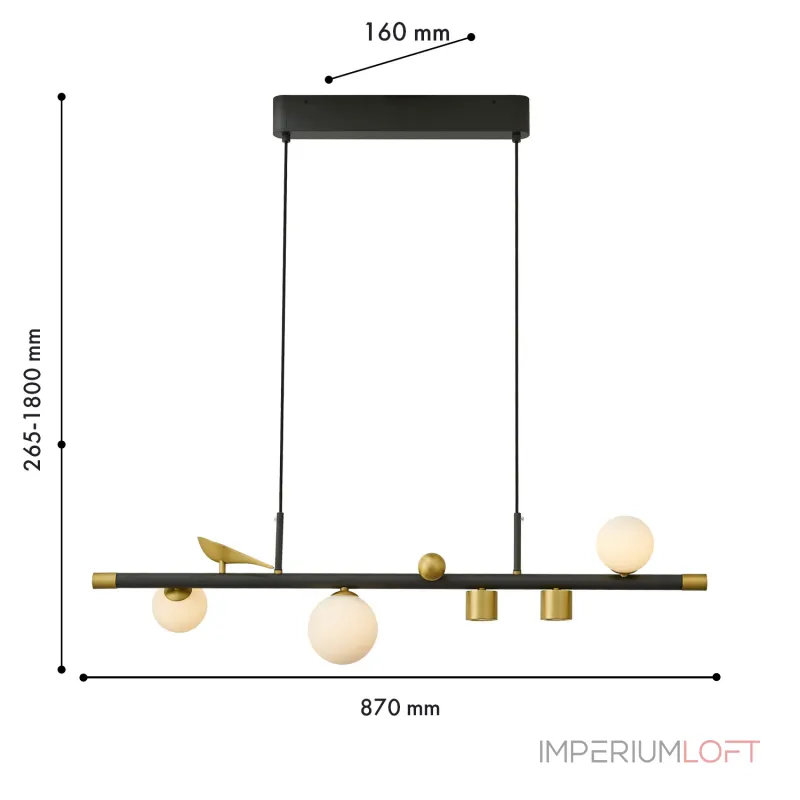 Подвесная люстра Favourite Sparrow 4324-5P от ImperiumLoft