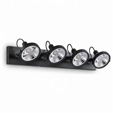 Спот Ideal Lux Glim GLIM PL4 NERO Цвет плафонов черный Спот Ideal Lux Glim GLIM PL4 NERO Цвет плафонов черный