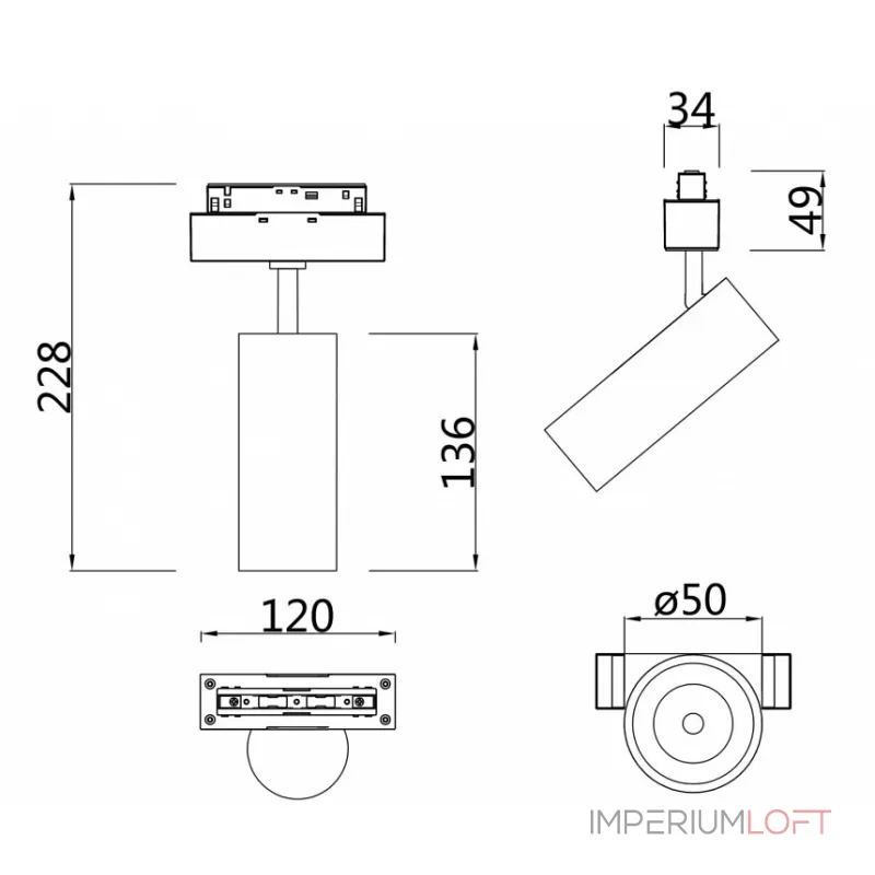 Светильник на штанге Maytoni Focus LED TR019-2-10W4K-W от ImperiumLoft Светильник на штанге Maytoni Focus LED TR019-2-10W4K-W от ImperiumLoft