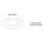 Рамка на 1 светильник Deko-Light 930252 Цвет арматуры серебро от ImperiumLoft