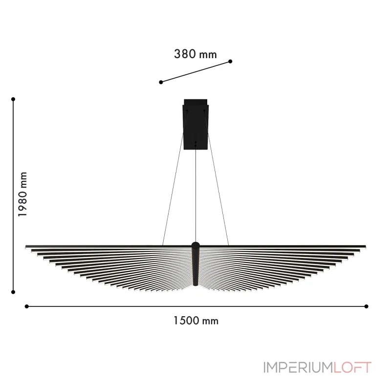 Подвесная люстра Favourite Vingar 4381-1P от ImperiumLoft
