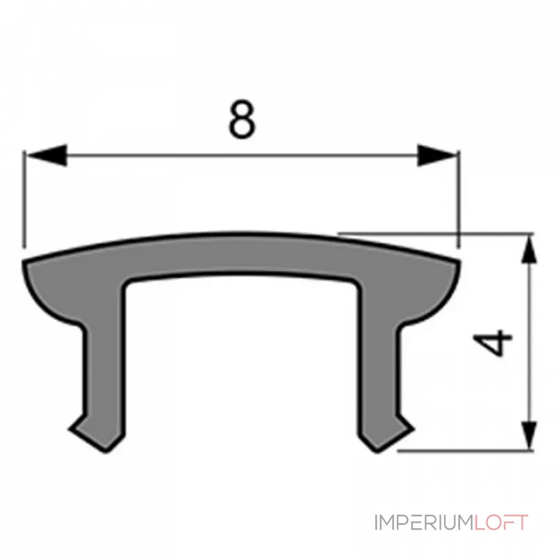 Профиль накладной  Deko-Light F-01-05 983554 от ImperiumLoft