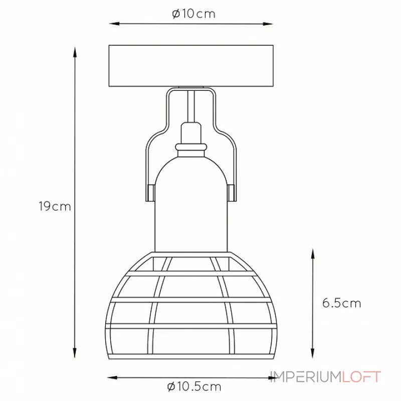 Спот Lucide Paulien 08927/01/66 Цвет плафонов черный Цвет арматуры розовый от ImperiumLoft