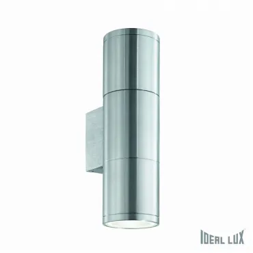 Светильник на штанге Ideal Lux GUN GUN AP2 SMALL ALLUMINIO Цвет арматуры серый Цвет плафонов серый Светильник на штанге Ideal Lux GUN GUN AP2 SMALL ALLUMINIO Цвет арматуры серый Цвет плафонов серый