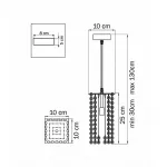 Подвесной светильник Lightstar Cristallo 795424 
