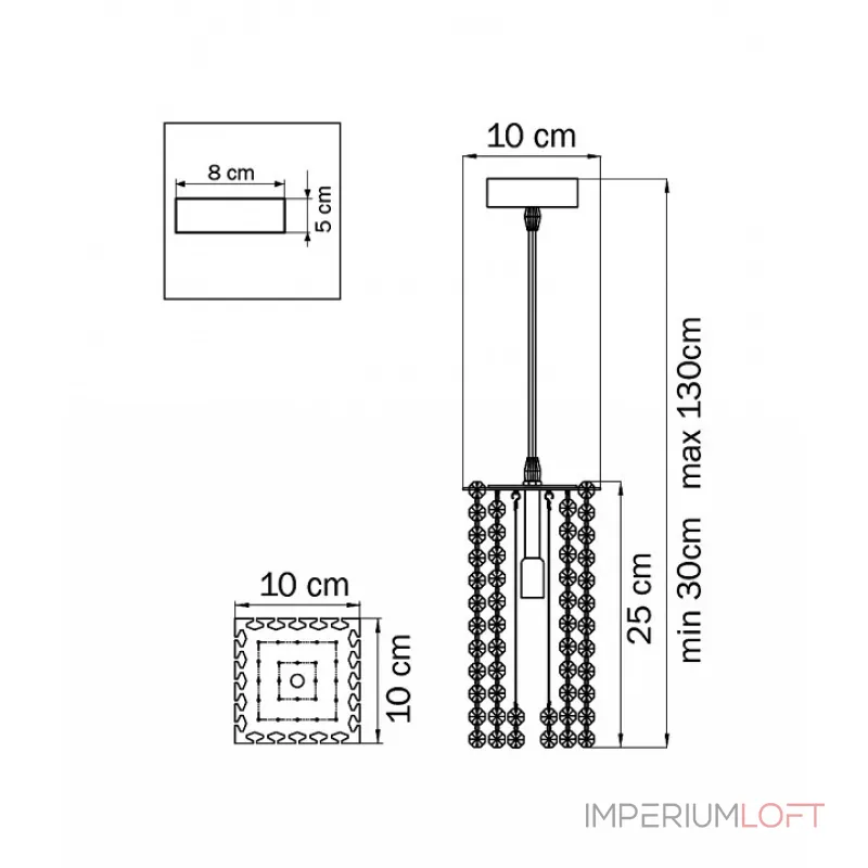 Подвесной светильник Lightstar Cristallo 795424 
