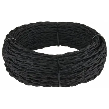 Провод электрический Werkel черный Ретро W6452508