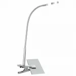 Настольная лампа офисная Globo Pegasi 24103K Цвет арматуры хром Цвет плафонов белый от ImperiumLoft