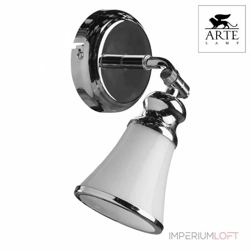 Спот Arte Lamp Vento A9231AP-1CC Цвет арматуры хром Цвет плафонов белый от ImperiumLoft Спот Arte Lamp Vento A9231AP-1CC Цвет арматуры хром Цвет плафонов белый от ImperiumLoft