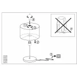 Настольная лампа декоративная Eglo ПРОМО Maserlo 31629 Цвет арматуры никель Цвет плафонов золото от ImperiumLoft