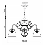 Подвесная люстра Maytoni Vintage ARM420-03-R 